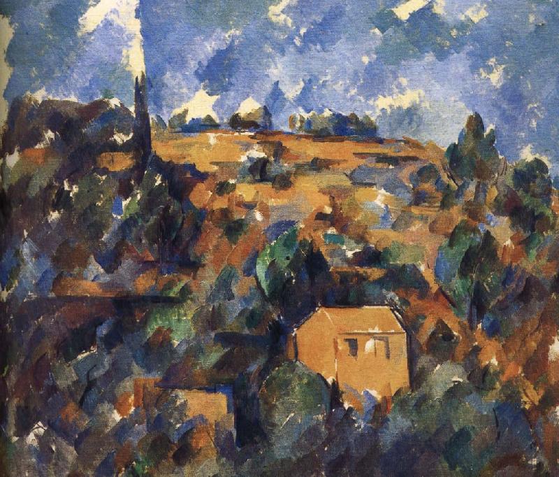 Paul Cezanne van het huis op een heuvel Sweden oil painting art